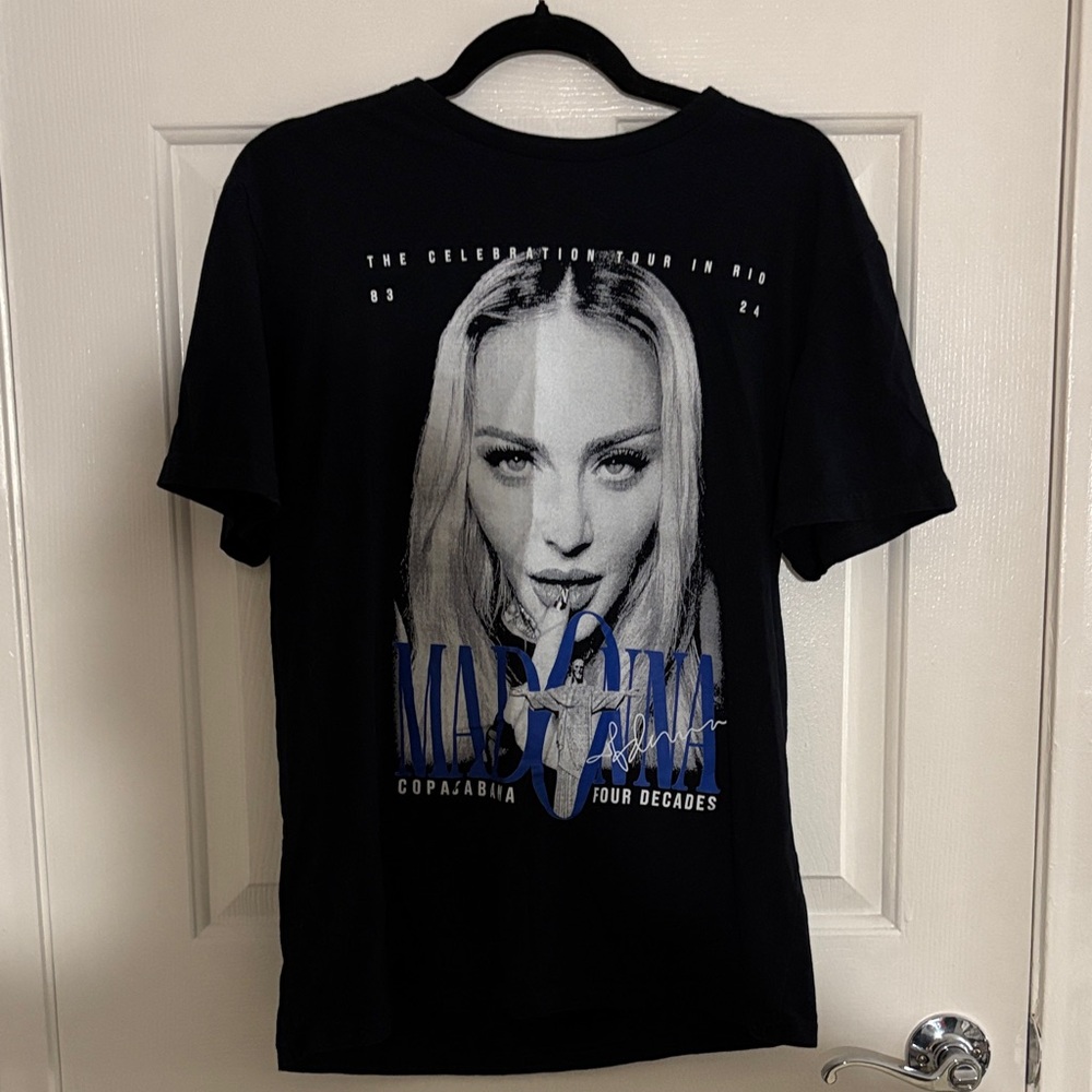 Madonna Graphic Short Sleeve Tee - Black